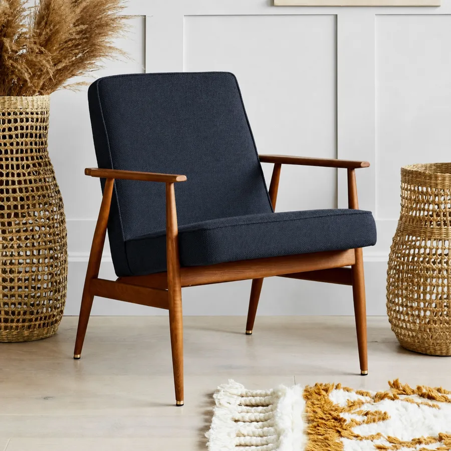 Lounge chair in navy